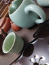 祥业 汝瓷开片可养汝窑茶杯茶具套装功夫品茗杯普洱品杯汝瓷主人单杯 平和杯 实拍图