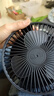 伸缩折叠小风扇家用静音充电型办公台式USB桌面宿舍大风力无线夏台面落地两用折叠电风扇 【直插无调档开关】随机颜色 实拍图