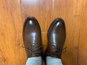 回力官方皮鞋男2026春夏季新款正装鞋商务男鞋工作鞋子男 棕色 41 实拍图