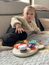 COOKSS婴幼儿益智忙碌板宝宝精细动作训练火箭忙碌球方向盘早教推车玩具 实拍图