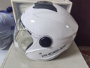 凤凰新国标A类3C认证电动车摩托车头盔双镜片防雾防风保暖哑黑 男女四季通用电瓶车3/4半盔冬季安全帽 实拍图
