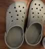 卡骆驰（CROCS）贝雅洞洞鞋男鞋女鞋轻便耐磨一脚蹬拖鞋休闲鞋百搭花园鞋|10126 卵石色-2V3 43 (270mm) 实拍图