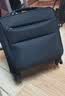 袋鼠（KANGAROO）小型轻便行李箱高铁飞机登机专用牛津布箱子拉杆箱商务旅行箱男士 黑色 （耐磨牛津布+前双开盖） 16英寸 （可登机箱免托运） 实拍图