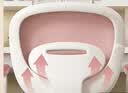 奥伦福特儿童学习椅可学生椅子儿童写字椅小学生座椅办公电脑椅 樱花粉-扶手-万向轮+脚踏 实拍图