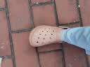 斯凯奇（Skechers）透气洞洞鞋女士外穿包头泡泡鞋舒适厚底软底凉拖鞋 实拍图