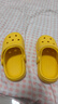 牧童儿童拖鞋夏男宝宝洞洞鞋软底女童卡通洗澡婴幼儿家居鞋奶狮黄170 实拍图