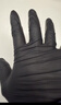 英科医疗（INTCO）一次性手套丁腈手套100只大码黑色丁晴加厚食品级橡胶洗碗手套 实拍图