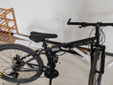 JEEP 吉普山地自行车男女学生成人双减震碟刹越野折叠变速山地-战神 战神-辐条轮-炫酷黑 26寸（适合身高1.6~1.80m） 27速顶配版 实拍图