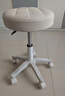 卓博凳子吧台椅升降椅美容凳滑轮凳转椅圆凳椅子BT33米白 实拍图