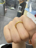 中国黄金（CHINA GOLD）樱花黄金戒指女足金古法素圈对戒618生日礼物送女朋友老婆 12圈口足金戒指约0.5g【甄选礼盒】 实拍图