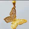 周大生黄金吊坠女足金蝴蝶首饰挂坠生日礼物送女友1.76g 实拍图