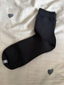 京东京造【10A抑菌袜】新疆棉春夏吸汗休闲袜四季透气 简约黑5双 实拍图