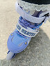 361°儿童轮滑鞋初学者男童女童溜冰鞋闪光轮旱冰鞋尺码可调节紫色S码 实拍图