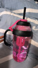 【京东物流】水杯冰霸吸管杯高颜值学生茶水分离大容量杯子 肚肚杯1个-玫红色 实拍图