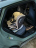 Heekin德国 儿童安全座椅汽车用0-4-12岁婴儿宝宝360度旋转ISOFIX硬接口 尊享灰(遮阳棚+上拉带+侧保护) 实拍图