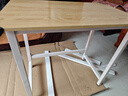舒客艺家 电脑桌台式小户型小桌子家用学习桌写字办公书桌电竞长条桌子 木纹白架单桌80*50*74 加固电脑桌 实拍图