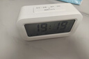 康巴丝（Compas）电子闹钟夜光智能语音报时起床神器闹铃强力叫醒儿童学生床头钟开学必备 2139 白色 开学季 实拍图