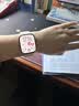 Apple/苹果 Watch S11 智能手表GPS款46毫米玫瑰金色铝金属表壳淡桃粉色运动型表带S/M MEVT4CH/B 实拍图