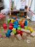 Hape(德国)婴幼儿童拼搭木质积木玩具40粒彩虹积木宝宝生日礼物E8321 实拍图