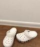 卡骆驰（CROCS）贝雅卡骆班洞洞鞋轻便耐磨一脚蹬休闲鞋女鞋时尚沙滩鞋|205089 白/深蓝-126 39 (240mm) 实拍图