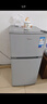 美的（Midea）112L两门小冰箱灰色双温小冰箱迷你家用宿舍租房灵活摆放节能低音深冷速冻 BCD-112CM 实拍图