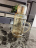 美斯尼 复古凉水壶耐高温玻璃冷水壶套装凉水杯凉白开水壶无铅玻璃水壶 香槟色  2000ml 实拍图
