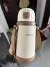 日康（rikang）保温杯 儿童1-3岁316不锈钢水杯学生上学专用500ML  B4024-2 咖色 实拍图
