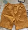 嘟嘟家男童短裤夏季儿童裤子夏装宝宝五分裤小童童装休闲男宝宝中裤 黄色 100 实拍图