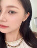 戚小米（QI XIAO MI）S999纯银淡水珍珠耳钉女养耳洞小耳环精致迷你耳骨钉足银小耳饰品 3mm白色珍珠耳钉一对【999足银】适合养耳 实拍图