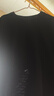 拇指白小T【水光魔术】二代三防短袖T恤春夏新款纯棉经典上衣 墨黑男 4XL 实拍图