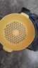 双层塑料洗菜盆沥水篮子厨房神器多功能客厅家用水果盘洗水果菜篮 青黄色 1个 实拍图