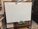 得力白板写字板120*90cm H型碳钢支架式磁吸书写移动升降办公会议黑板家庭辅导培训33715【升级双面】 实拍图