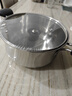 苏泊尔（SUPOR）304不锈钢小红圈汤锅大小号复底炖锅火锅煮面锅 燃气灶电磁炉通用 适用2-3人 升级加厚款+蒸格 22cm 实拍图