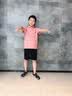 G.duck童装男童夏装套装儿童运动套装中大童短袖Polo衫两件套9男孩衣服 粉红色 120 实拍图