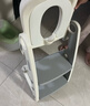 世纪宝贝（babyhood）儿童马桶辅助器 加大加宽宝宝坐便圈阶梯架座便器软垫款132天空蓝 实拍图