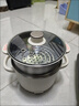 美的（Midea）电煮锅 0涂层不锈钢 宿舍小电锅 多功能家用宿舍泡面小火锅 2.6L蒸煮一体电热锅 XZC2066G 配蒸笼 实拍图