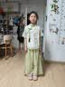 G.duck小黄鸭男女宝宝中国风表演服夏季汉服古装毕业照服幼儿园唐装六一 女童套装-+挂坠 140 cm 晒单实拍图