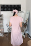 蕉内（Bananain）棉棉300S睡裙女士莫代尔夏季睡衣带杯短袖无袖吊带裙棉莫防走光 【短袖】柔粉 M 实拍图