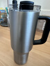 京东京造大容量吸管保温杯  316L不锈钢冰霸杯男女桌面办公水杯1.2L金属灰 实拍图