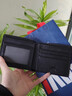 七匹狼（SEPTWOLVES）男士钱包短款真皮牛皮钱夹加厚大容量男式软皮皮夹送男友老公爸爸 送专柜礼盒 黑色  3A94054B 实拍图