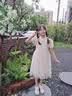 玫初莎女童夏款国风连衣裙2026新款夏季洋气时髦儿童汉服公主裙女孩裙子 杏色 120 【建议身高115cm左右】 实拍图