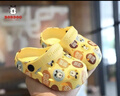 巴布豆（BOBDOG）儿童拖鞋男女童宝宝凉鞋室内外软底洞洞鞋 黄色 160码 实拍图