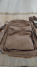 新潮代单肩包男帆布大容量休闲潮流运动斜挎包男士多功能户外通勤包 咖啡色【多隔层大容量+可放10英寸平板】 实拍图