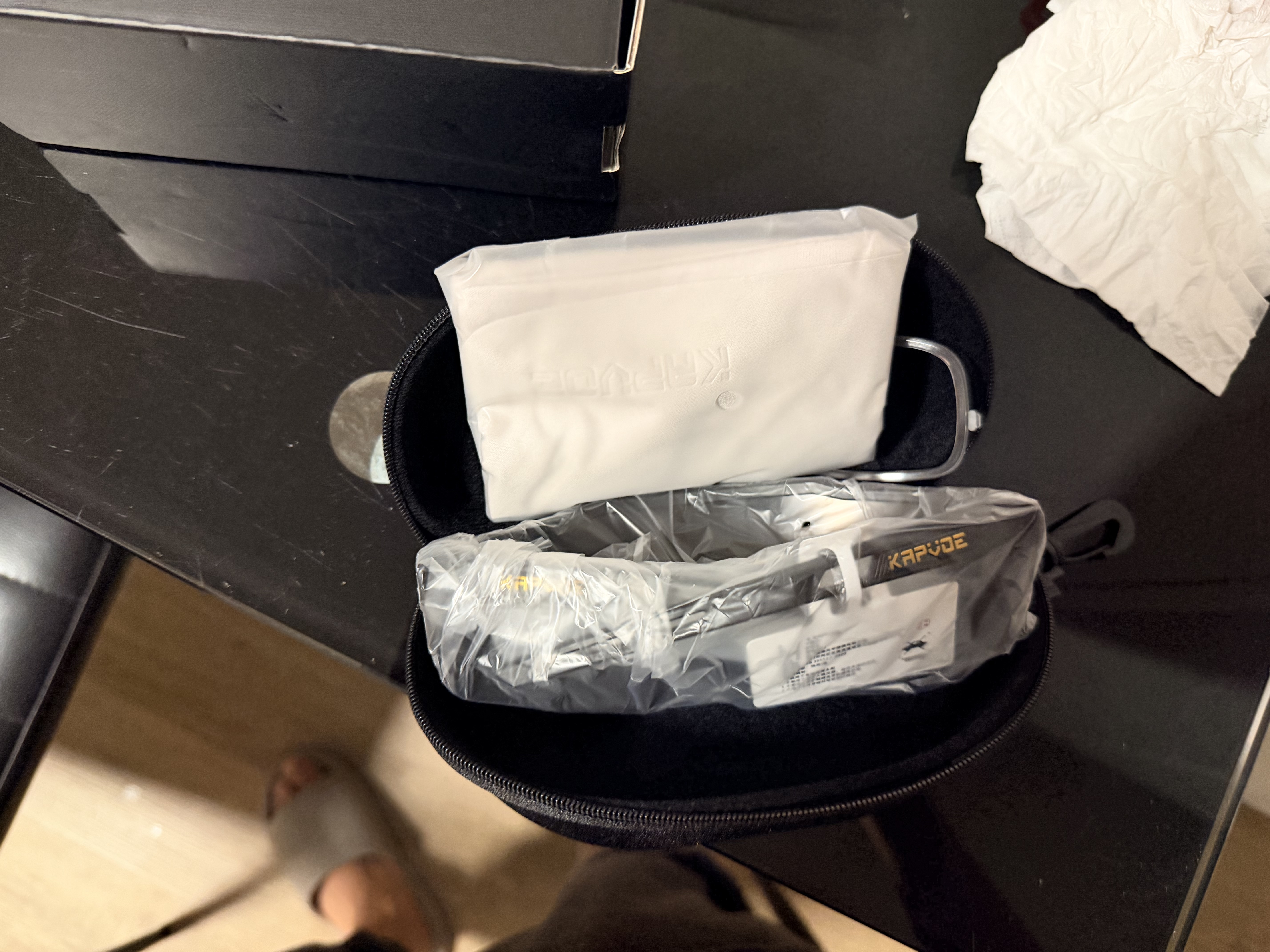 卡普沃（KAPVOE）雷达炫彩登山护目镜户外徒步防风眼镜登雪山偏光墨镜男女通用 实拍图