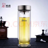 希诺双层玻璃杯男家用商务办公泡茶杯子过滤车载水杯XN-9607 410mL 实拍图