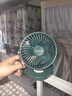 赛亿蓄电款电风扇小风扇小台扇风扇小型迷你USB便携小风扇学生宿舍床头办公室桌面电风扇2000毫安 实拍图