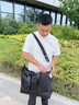 金利来（Goldlion）手提包男士2026夏季新款多功能大容量旅行包短途出差休闲斜挎包男 黑色大号【450*290*170mm】 实拍图