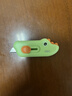 得力（deli）迷你随身美工刀卡通小鳄鱼可爱拆快递开箱小刀学生美术裁纸刀小号 TD138绿 实拍图