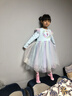 迪士尼爱莎公主裙子女春季新款女童连衣裙春秋儿童公主裙LX81227 蓝130 实拍图