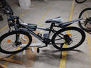 金武端自行车成人山地车公路赛车单车骑行变速超轻越野中学生初中青少年 顶配版-辐条轮-黑白色 26寸21速 实拍图